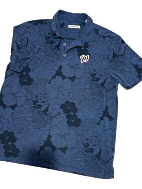 😎Tommy Bahama Men’s Washington Nationals Hawaiian Casual Short Sleeve Shirt | L